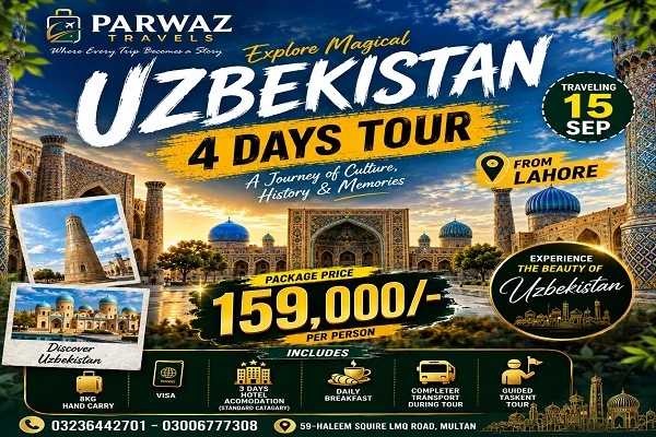 Uzbekistan Tour Package from Pakistan 2026 - 4 Days Tashkent