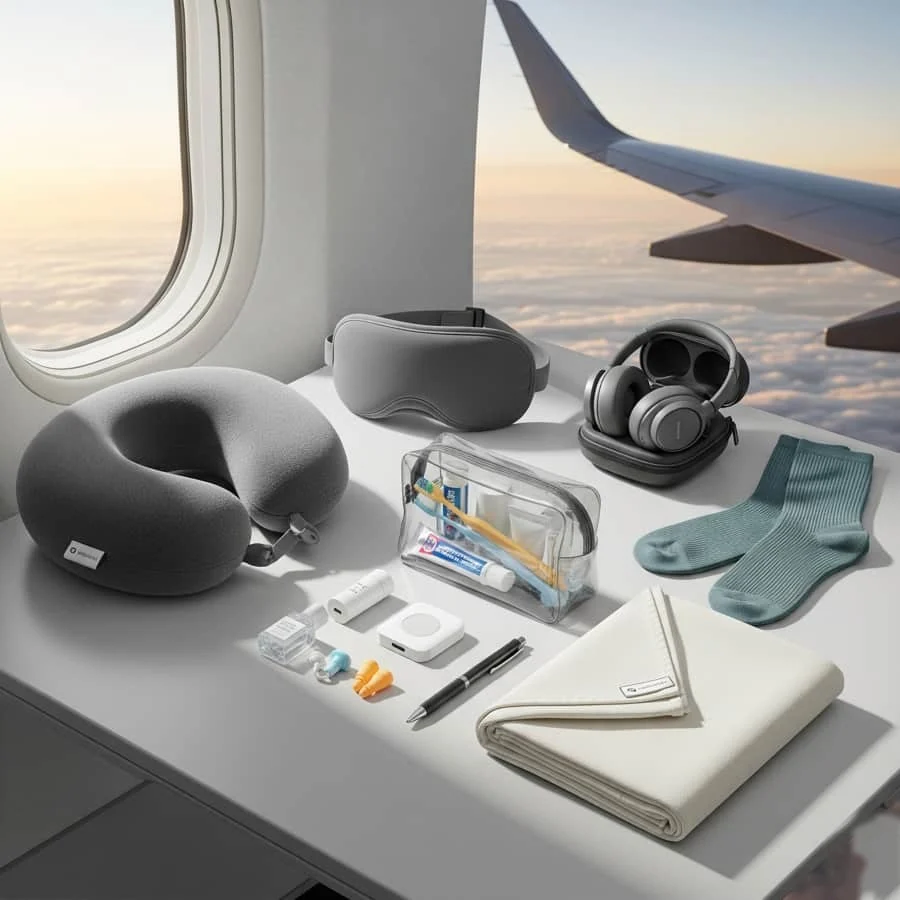 Balaggan Travel Comfort Kit – Pillow, Blanket & Eye Mask – image 3
